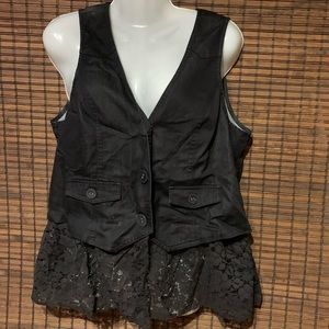 JW styles vest with Removable lace